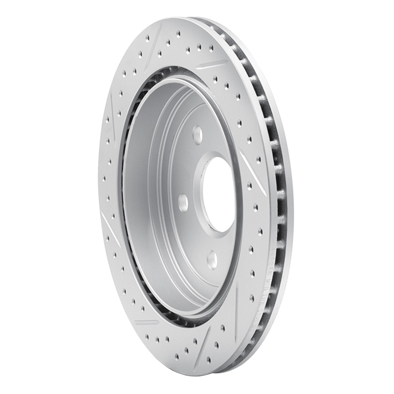 Cadillac Cts Brake Rotor (1) - Rear Right - DFC - Geoperformance Drilled & Slotted - `08-`19