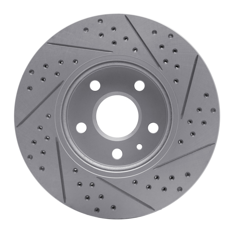 Cadillac CTS Brake Rotor (1) - Front Left - DFC - Drilled & Slotted Geoperformance - `08-`14
