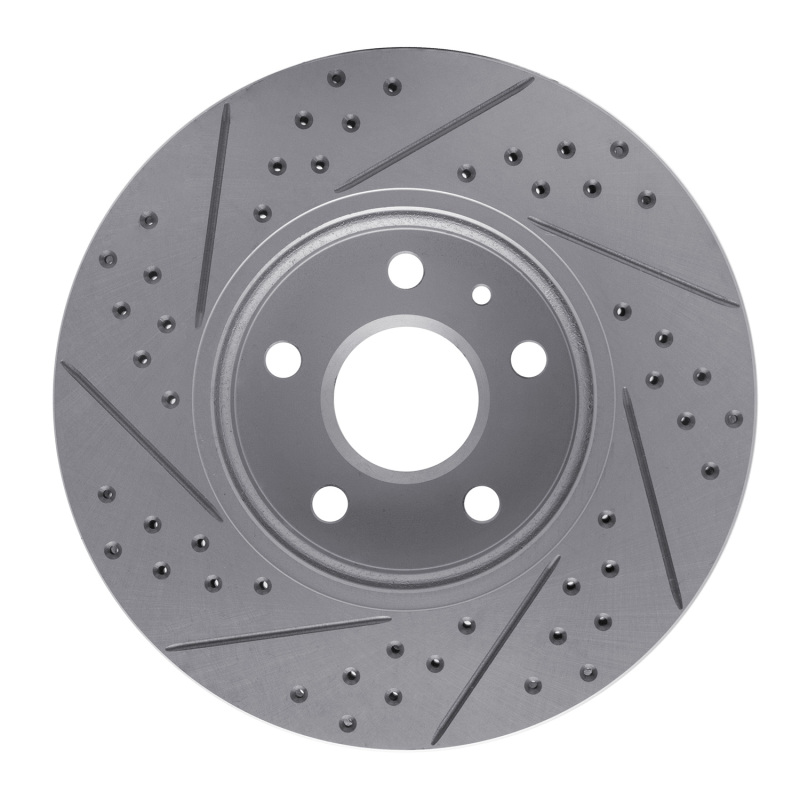 Cadillac CTS Brake Rotor (1) - Front Right - DFC - Drilled & Slotted Geoperformance - `08-`14