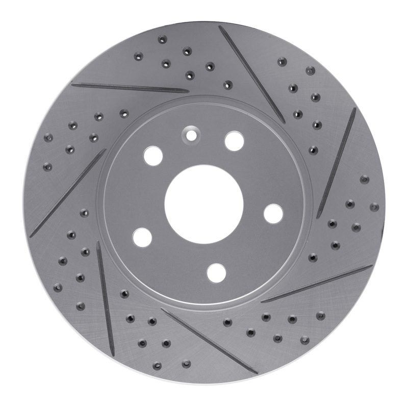 Cadillac CTS Brake Rotor (1) - Front Right - DFC - Drilled & Slotted Geoperformance - `08-`14
