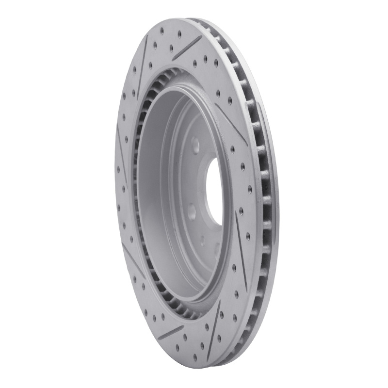 Cadillac CTS Brake Rotor (1) - Rear Right - DFC - Geoperformance Drilled & Slotted - `08-`14