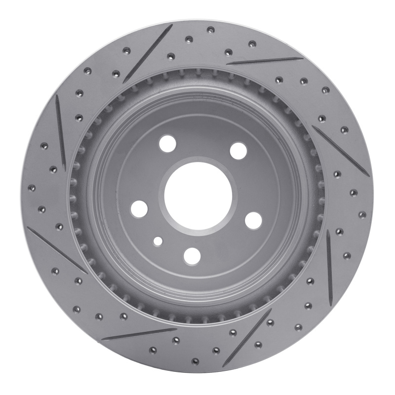 Cadillac CTS Brake Rotor (1) - Rear Right - DFC - Geoperformance Drilled & Slotted - `08-`14