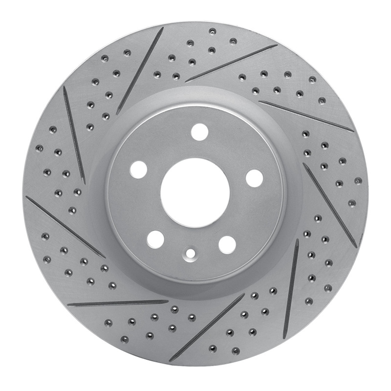 Cadillac CTS Brake Rotor (1) - Front Left - DFC - Drilled & Slotted Geoperformance - `08-`17