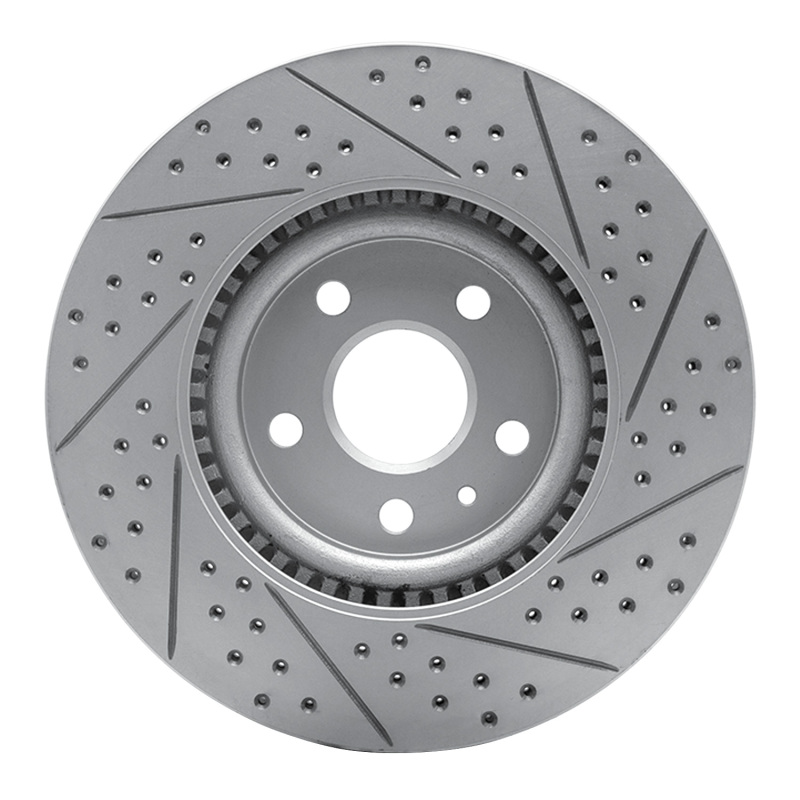 Cadillac CTS Brake Rotor (1) - Front Left - DFC - Drilled & Slotted Geoperformance - `08-`17