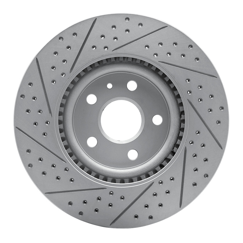Cadillac CTS Brake Rotor (1) - Front Right - DFC - Drilled & Slotted Geoperformance - `08-`17