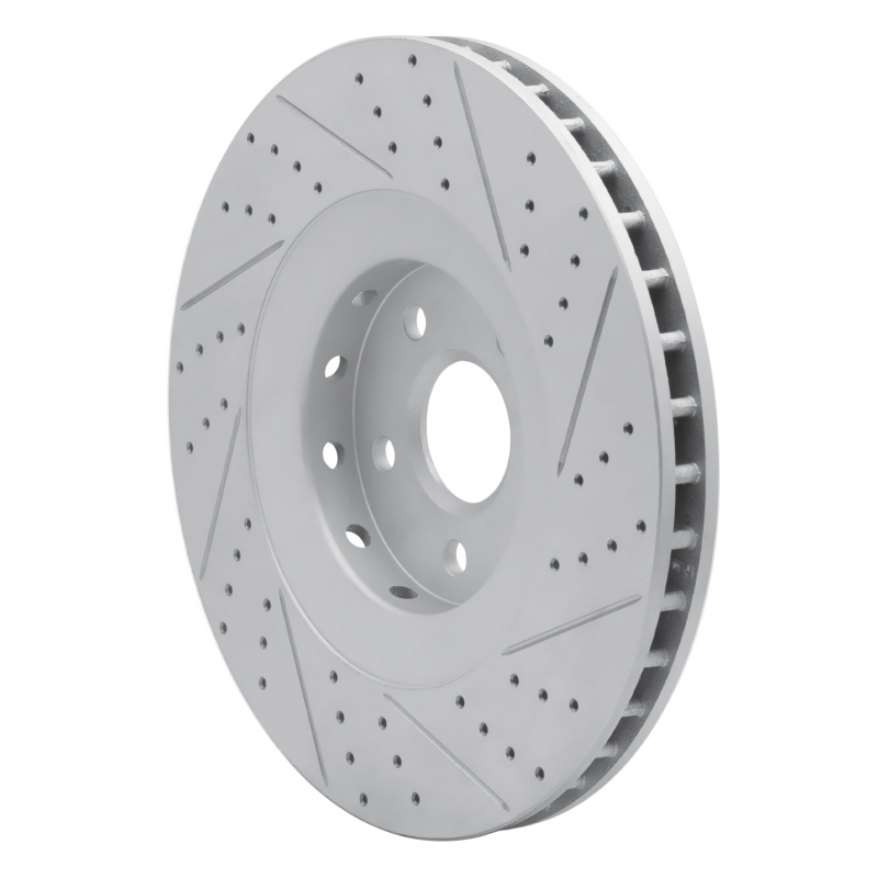 Cadillac CTS Brake Rotor (1) - Front Left - DFC - Geoperformance Drilled & Slotted - `09-`15