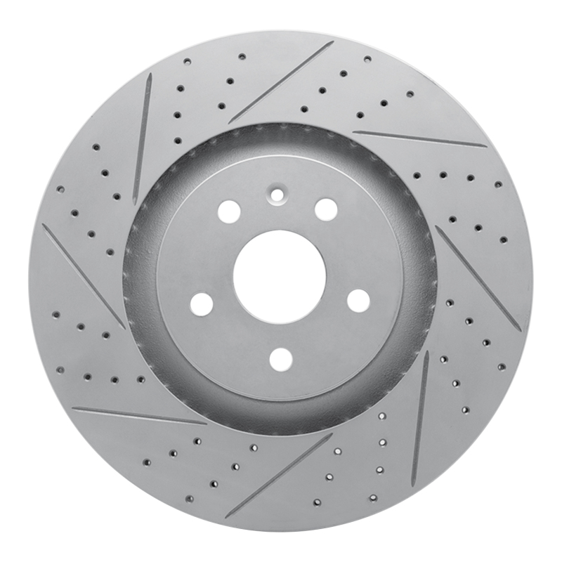 Cadillac CTS Brake Rotor (1) - Front Left - DFC - Geoperformance Drilled & Slotted - `09-`15