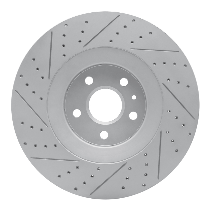 Cadillac CTS Brake Rotor (1) - Front Right - DFC - Drilled & Slotted Geoperformance - `09-`15