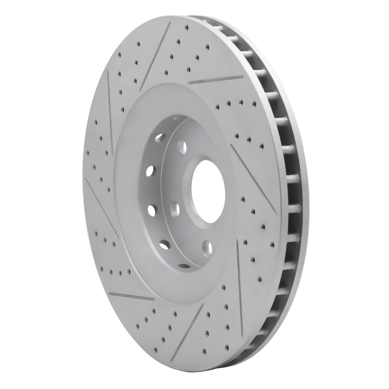 Cadillac CTS Brake Rotor (1) - Front Right - DFC - Drilled & Slotted Geoperformance - `09-`15