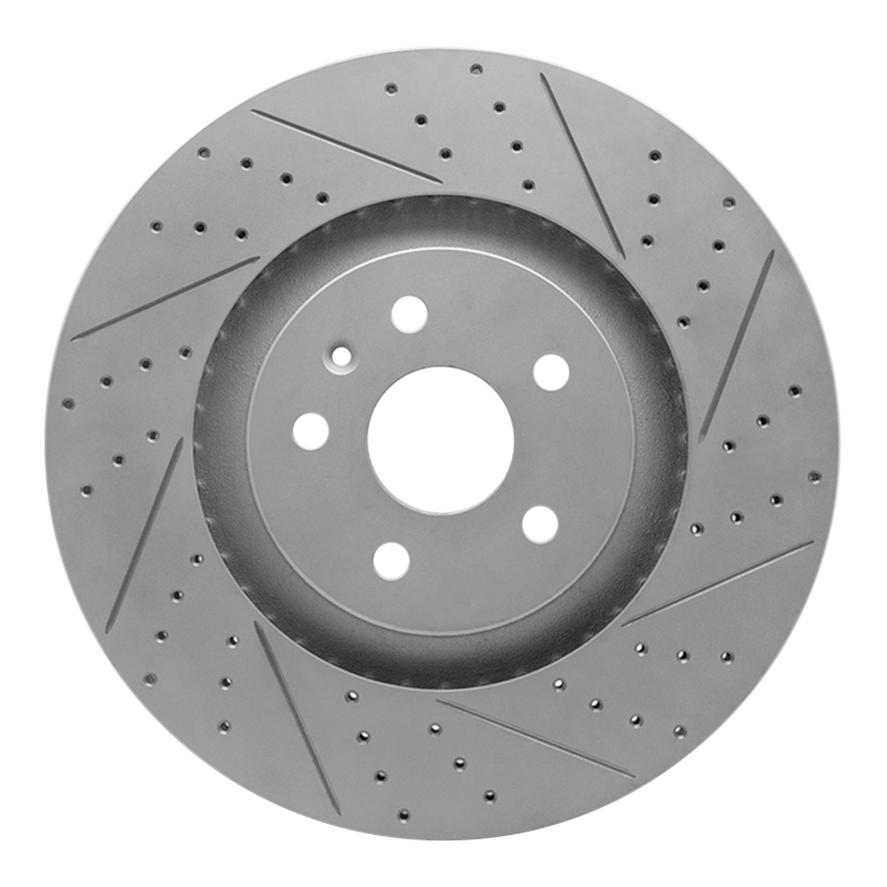 Cadillac CTS Brake Rotor (1) - Front Right - DFC - Drilled & Slotted Geoperformance - `09-`15