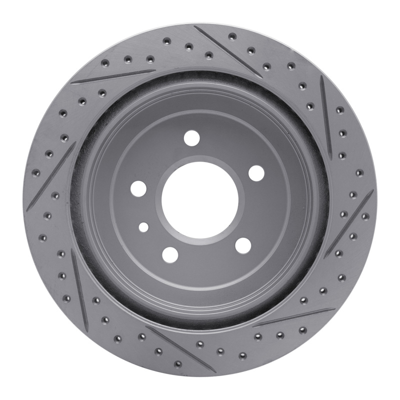 Cadillac ATS Brake Rotor (1) - Rear Left - DFC - Geoperformance Drilled & Slotted - `13-`19