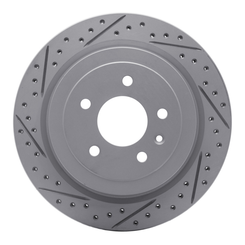 Cadillac ATS Brake Rotor (1) - Rear Left - DFC - Geoperformance Drilled & Slotted - `13-`19