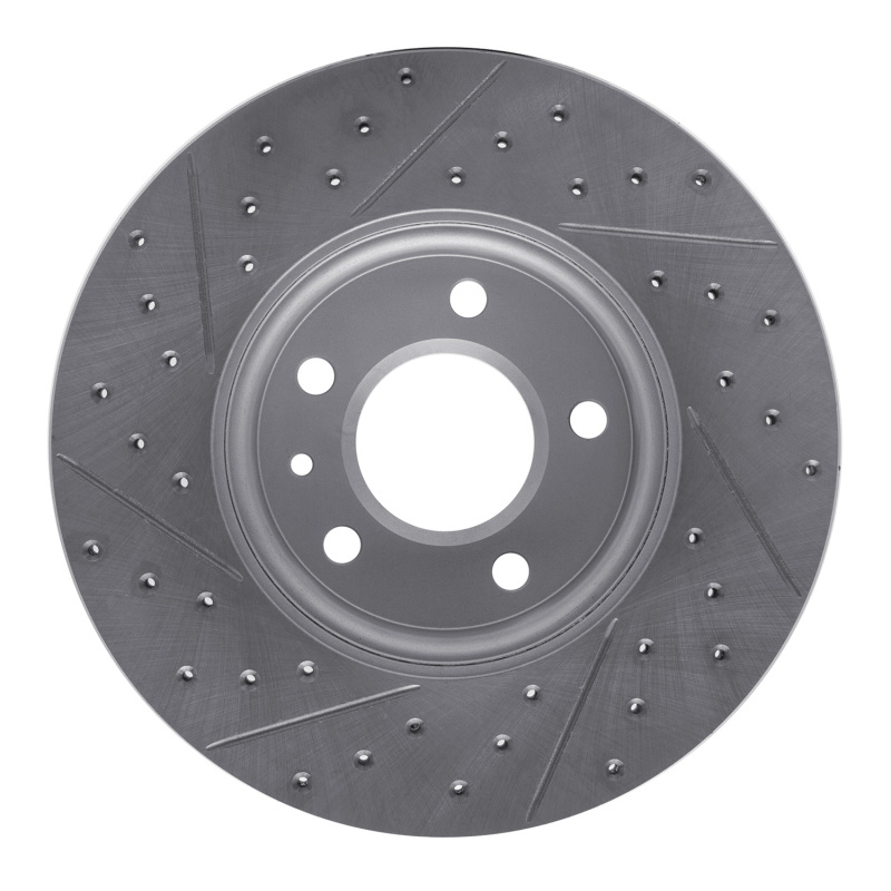 Cadillac CT4 Brake Rotor (1) - Front Right - DFC - Geoperformance Drilled and Slotted - `13-`25