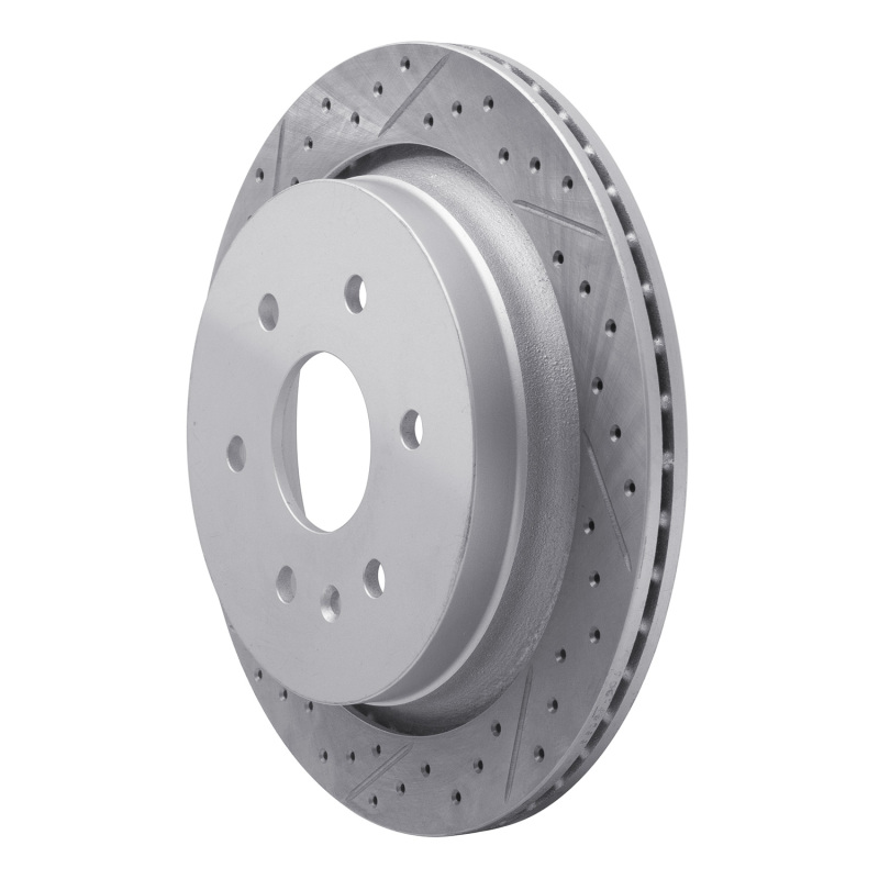 Cadillac XTS Brake Rotor (1) - Rear Left - DFC - Drilled & Slotted Geoperformance - `13-`19