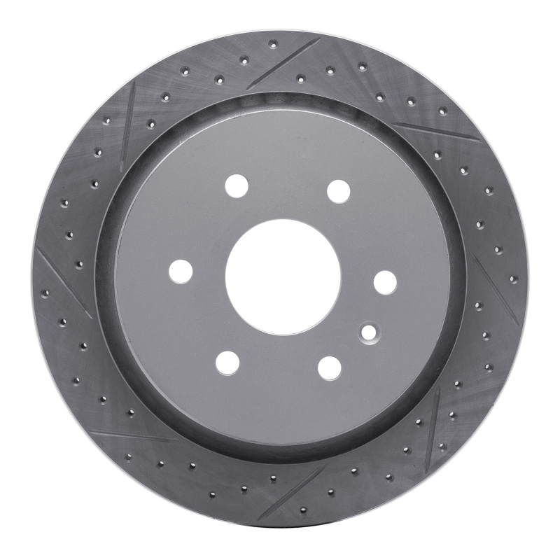 Cadillac XTS Brake Rotor (1) - Rear Left - DFC - Drilled & Slotted Geoperformance - `13-`19