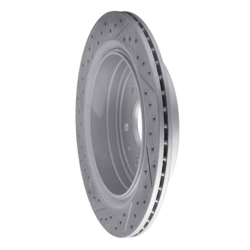 Cadillac XTS Brake Rotor (1) - Rear Right - DFC - Geoperformance Drilled & Slotted - `13-`19