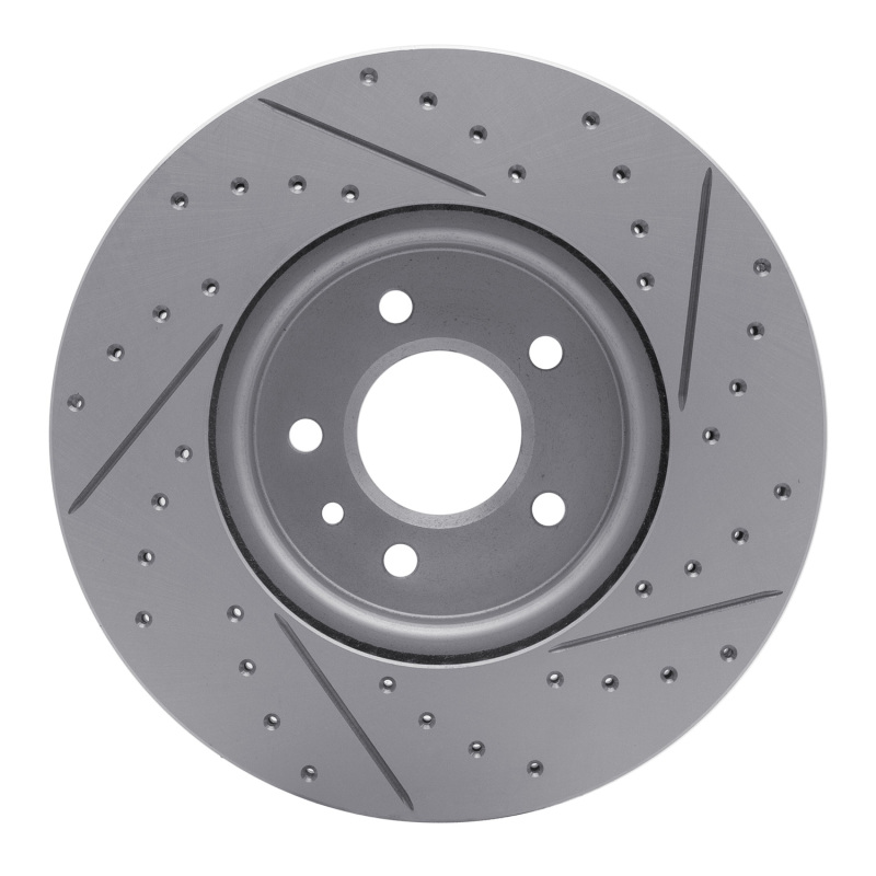 Cadillac CT4 Brake Rotor (1) - Front Left - DFC - Geoperformance Drilled & Slotted - `13-`25