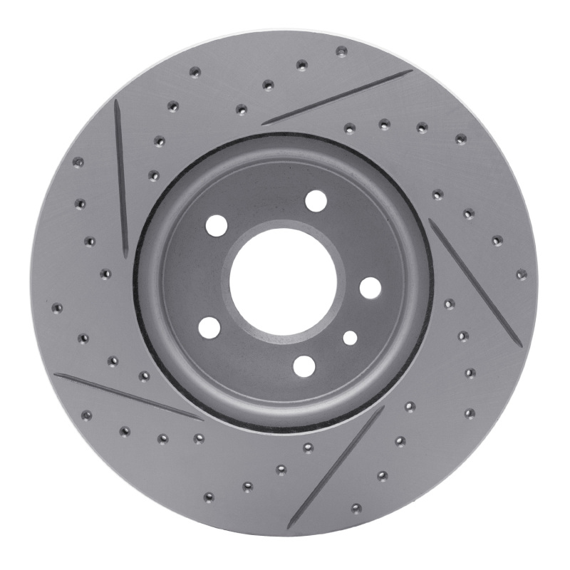 Cadillac ATS Brake Rotor (1) - Front Right - DFC - Geoperformance Drilled & Slotted - `13-`25