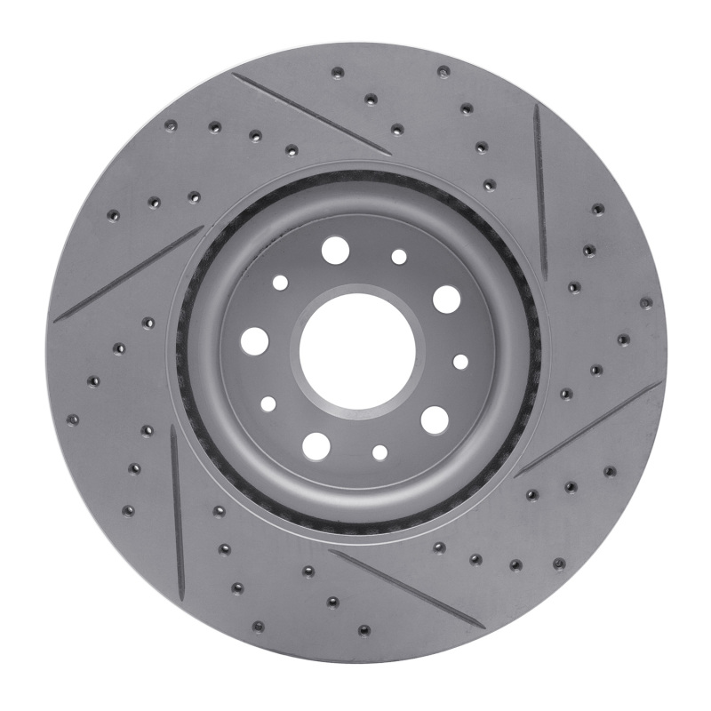 Cadillac CT5 Brake Rotor (1) - Front Left - DFC - Geoperformance Drilled & Slotted - `14-`25