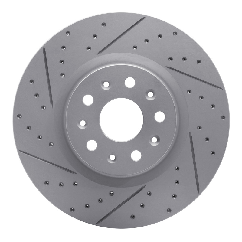 Cadillac CT5 Brake Rotor (1) - Front Left - DFC - Geoperformance Drilled & Slotted - `14-`25