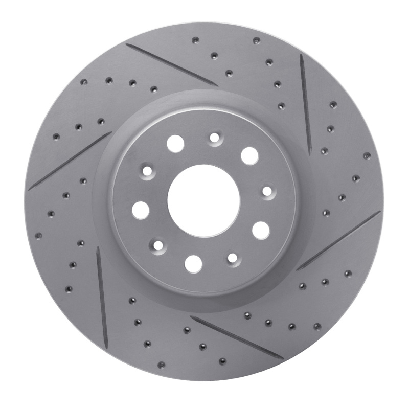 Cadillac Ct5 Brake Rotor (1) - Front Right - DFC - Drilled & Slotted Geoperformance - `14-`25