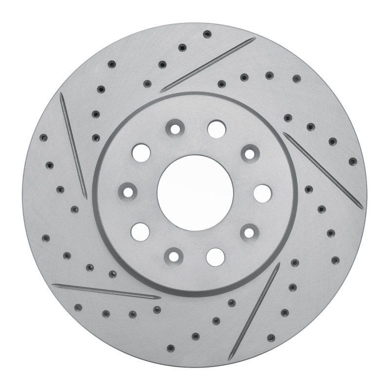 Cadillac CTS Brake Rotor (1) - Front Left - DFC - Drilled & Slotted Geoperformance - `14-`20