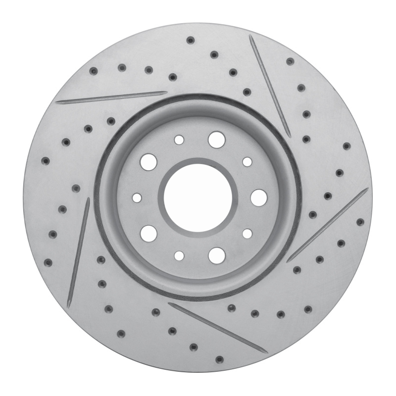 Cadillac CTS Brake Rotor (1) - Front Left - DFC - Drilled & Slotted Geoperformance - `14-`20