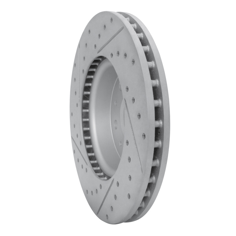 Cadillac CTS Brake Rotor (1) - Front Right - DFC - Drilled & Slotted Geoperformance - `14-`20