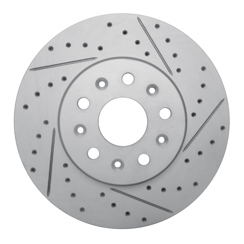 Cadillac CTS Brake Rotor (1) - Front Right - DFC - Drilled & Slotted Geoperformance - `14-`20