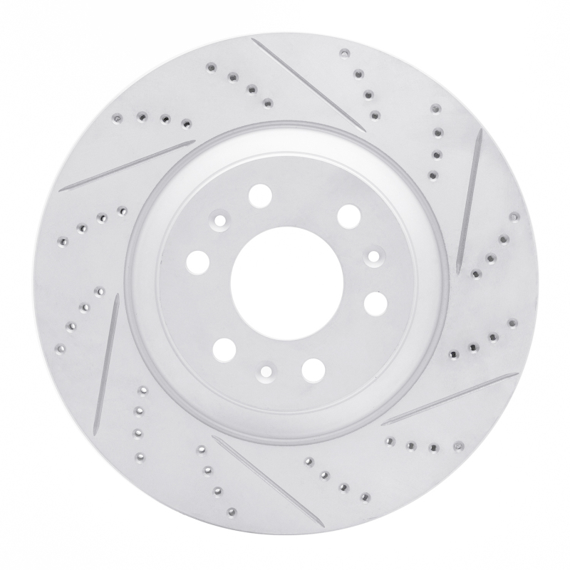 Cadillac Srx Brake Rotor (1) - Front Right - DFC - Drilled & Slotted Geoperformance Rotor - `04-`09