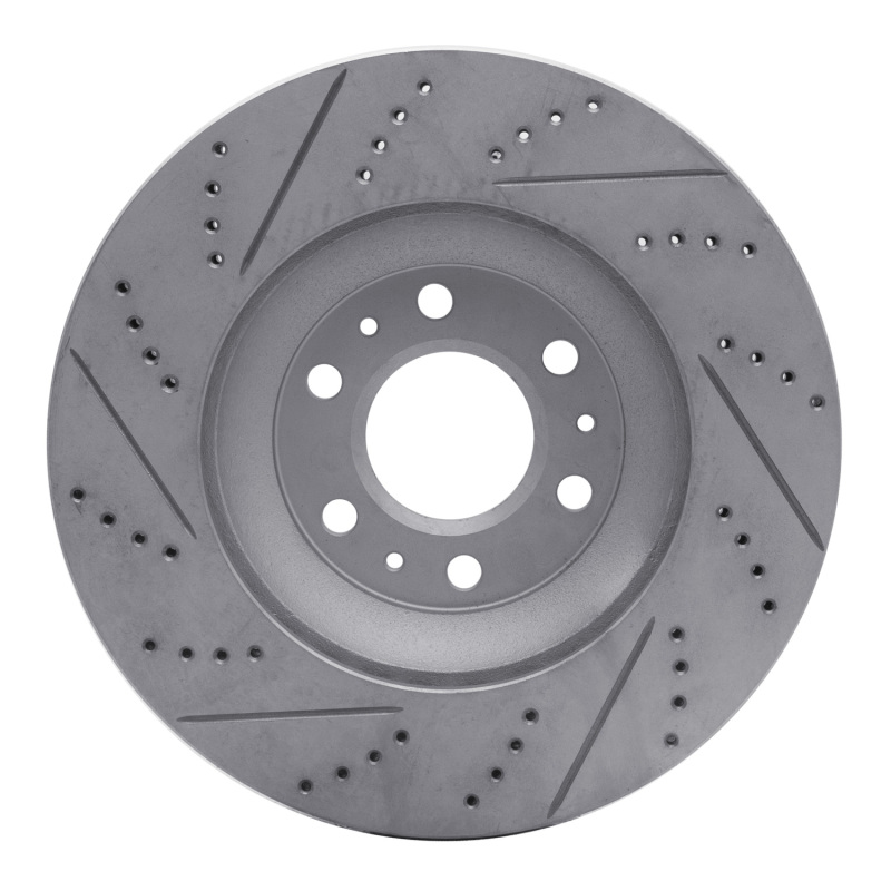 Cadillac Srx Brake Rotor (1) - Front Right - DFC - Drilled & Slotted Geoperformance Rotor - `04-`09