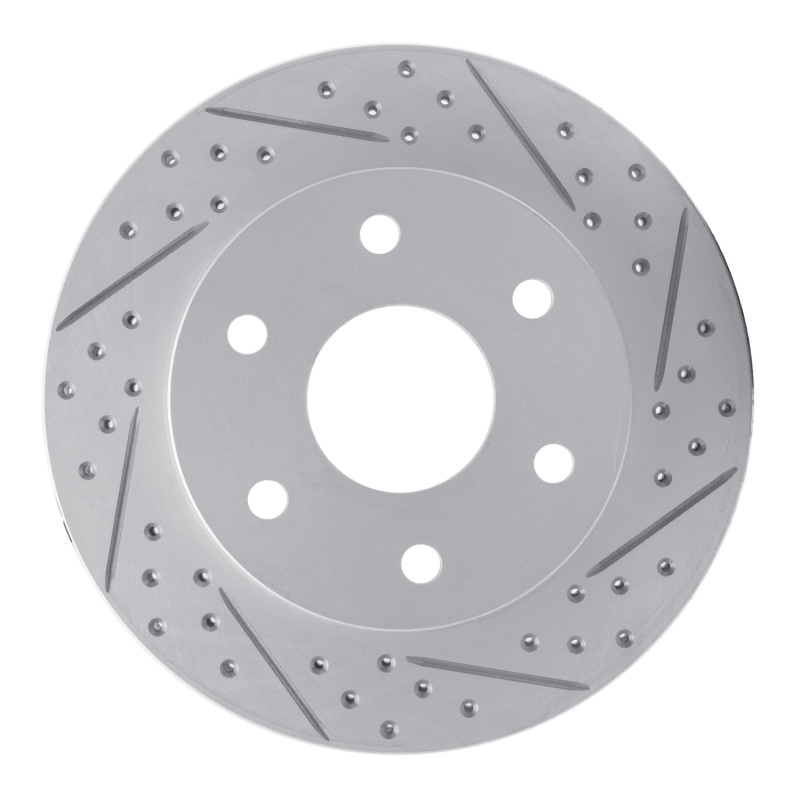 Cadillac SRX Brake Rotor (1) - Rear Right - DFC - Drilled & Slotted Geoperformance - `04-`09