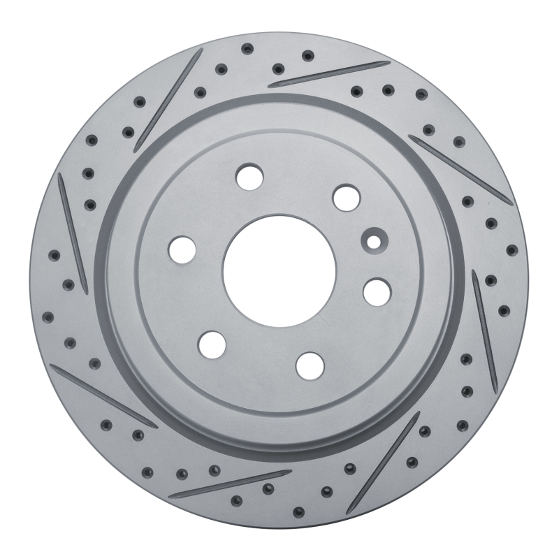 Cadillac Srx Brake Rotor (1) - Rear Left - DFC - Geoperformance Drilled & Slotted - `10-`16