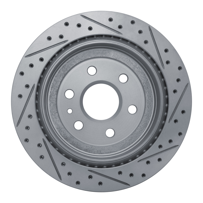 Cadillac Srx Brake Rotor (1) - Rear Left - DFC - Geoperformance Drilled & Slotted - `10-`16