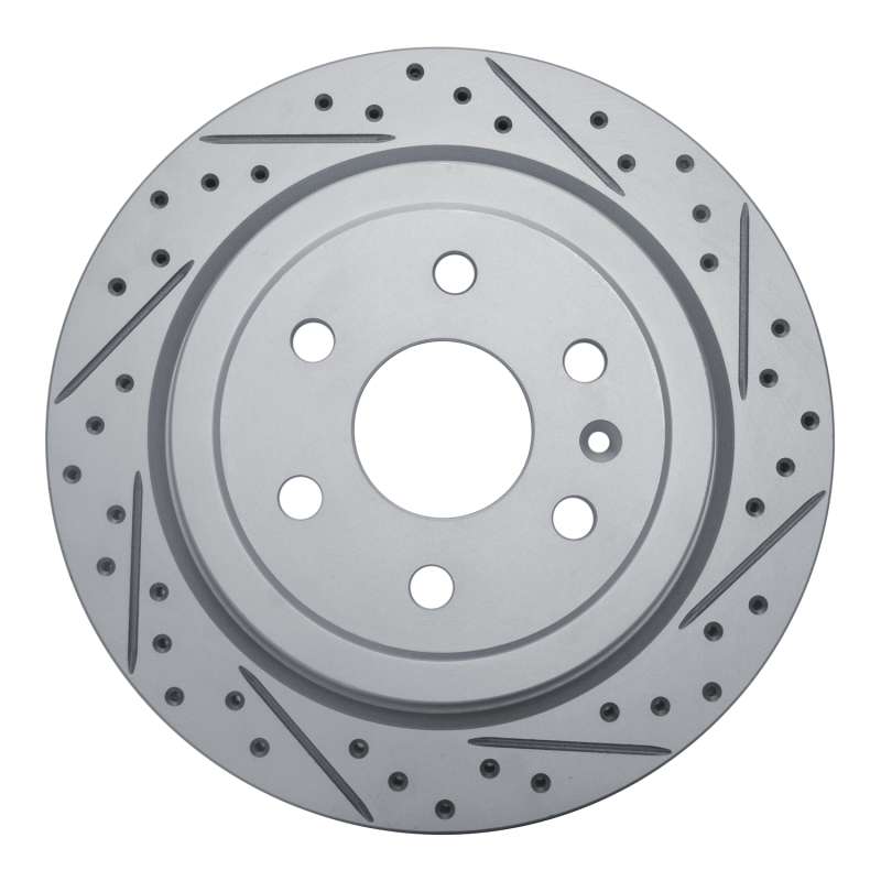 Cadillac Srx Brake Rotor (1) - Rear Right - DFC - Geoperformance Rotors - Drilled & Slotted - `10-`16