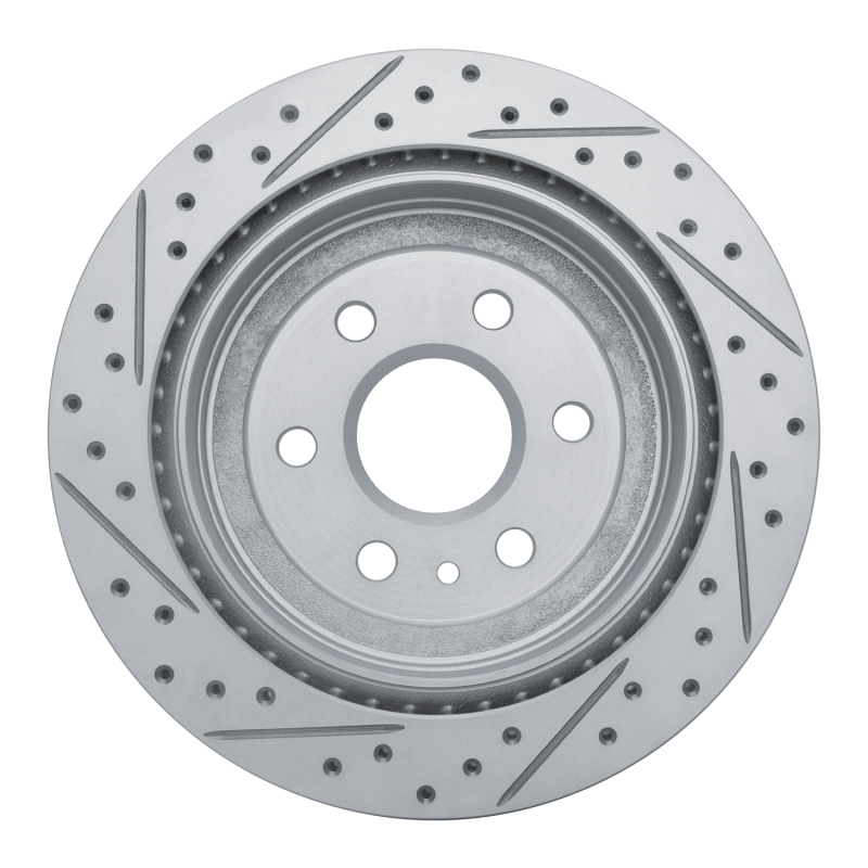 Cadillac Srx Brake Rotor (1) - Rear Right - DFC - Geoperformance Rotors - Drilled & Slotted - `10-`16