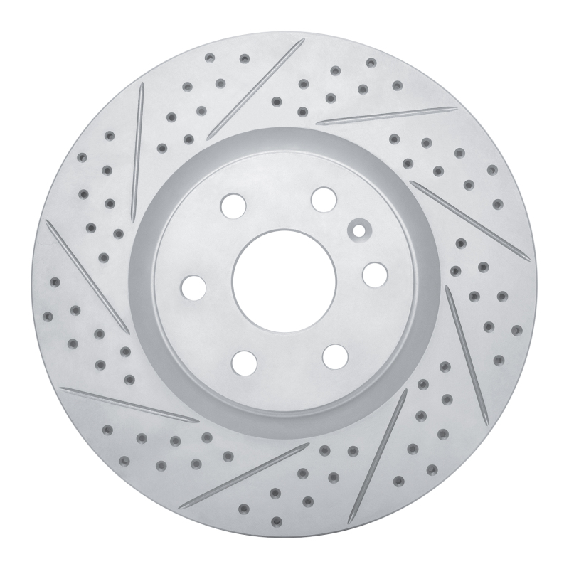 Cadillac Srx Brake Rotor (1) - Front Left - DFC - Drilled & Slotted Geoperformance - `10-`16