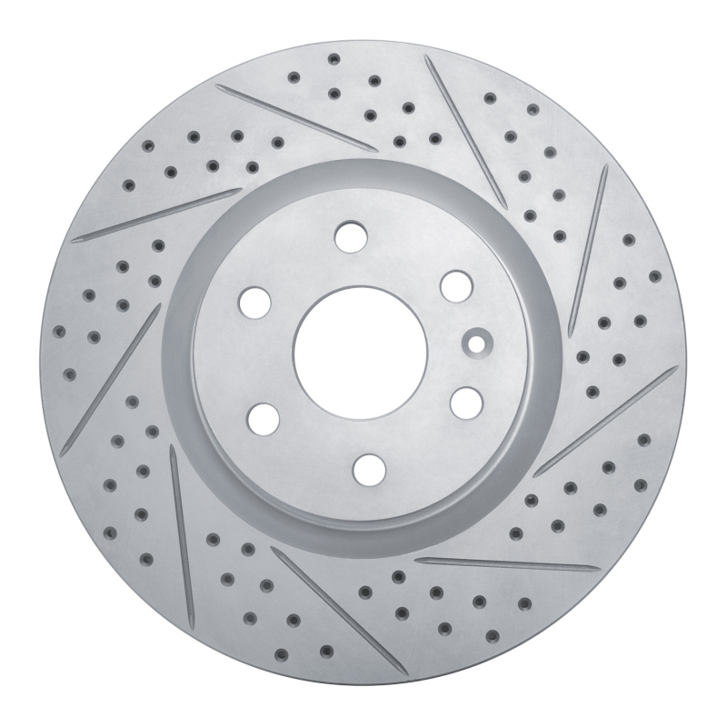 Cadillac Srx Brake Rotor (1) - Front Right - DFC - Drilled & Slotted Geoperformance - `10-`16