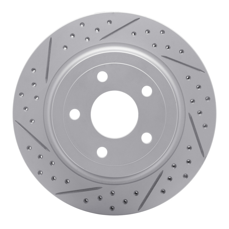 Chevrolet Cobalt Brake Rotor (1) - Rear Left - DFC - Geoperformance Drilled & Slotted - `08-`10