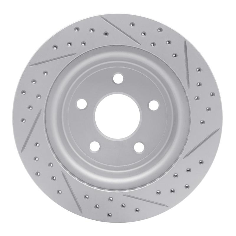 Chevrolet Cobalt Brake Rotor (1) - Rear Left - DFC - Geoperformance Drilled & Slotted - `08-`10