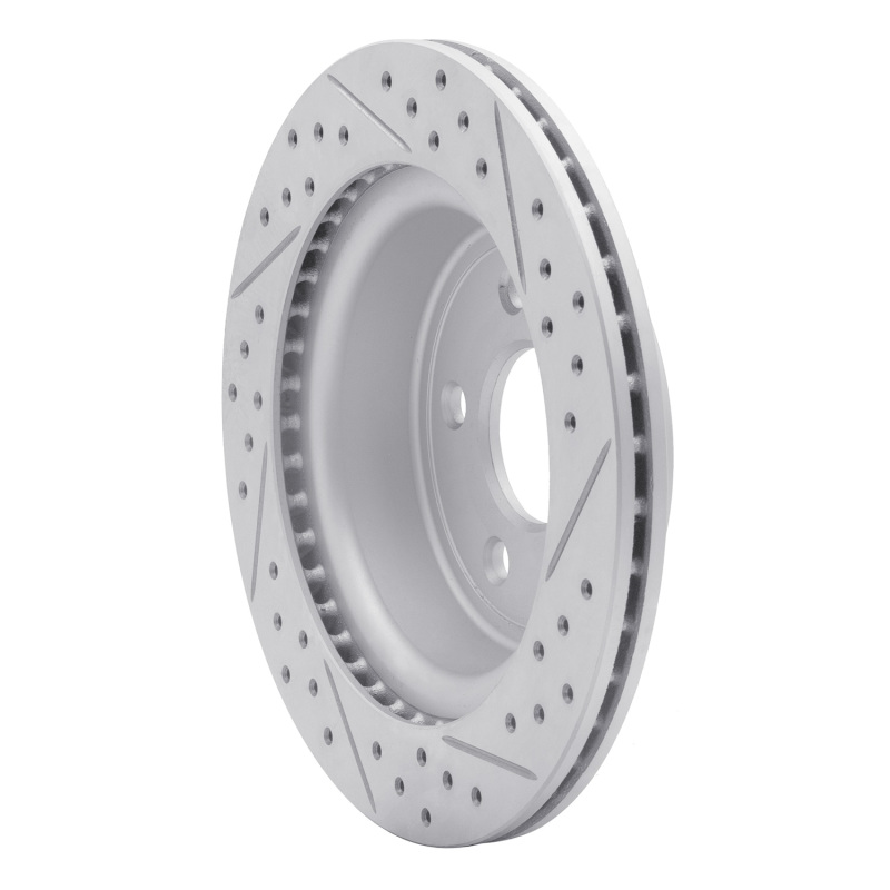 Chevrolet Cobalt Brake Rotor (1) - Rear Left - DFC - Geoperformance Drilled & Slotted - `08-`10