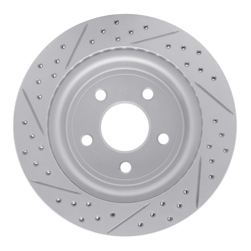 Chevrolet Cobalt Brake Rotor (1) - Rear Right - DFC - Drilled & Slotted Geoperformance - `08-`10