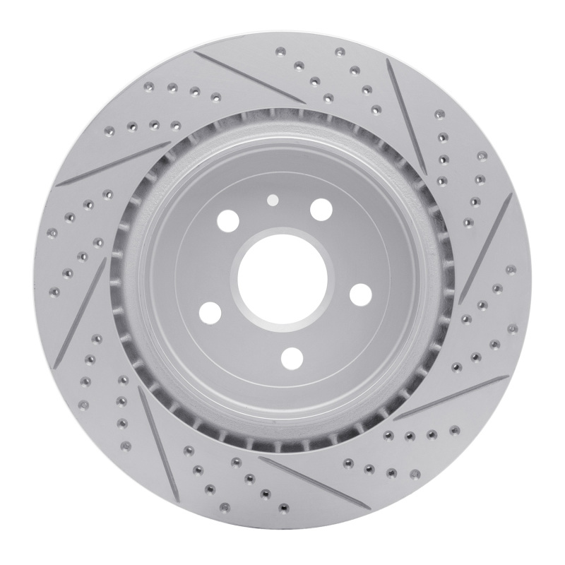 Cadillac CTS Brake Rotor (1) - Rear Right - DFC - Drilled & Slotted Geoperformance - `09-`24