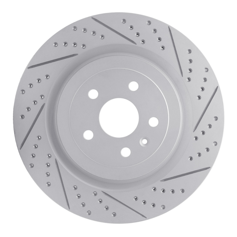Cadillac CTS Brake Rotor (1) - Rear Right - DFC - Drilled & Slotted Geoperformance - `09-`24