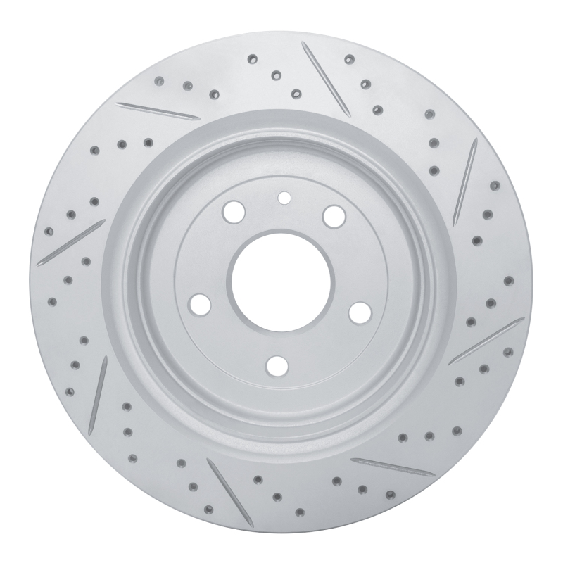 Chevrolet Corvette Brake Rotor (1) - Rear Left - DFC - Geoperformance, Drilled & Slotted - `14-`19