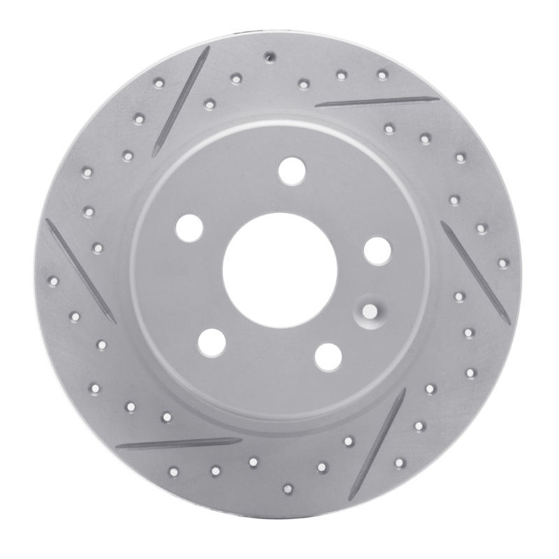 Chevrolet Bolt EV Brake Rotor (1) - Rear Left - DFC - Geoperformance Drilled & Slotted - `16-`23 Chevrolet Bolt EV Brake Rotor (1) - Rear Left - DFC - Geoperformance Drilled & Slotted - `16-`23
