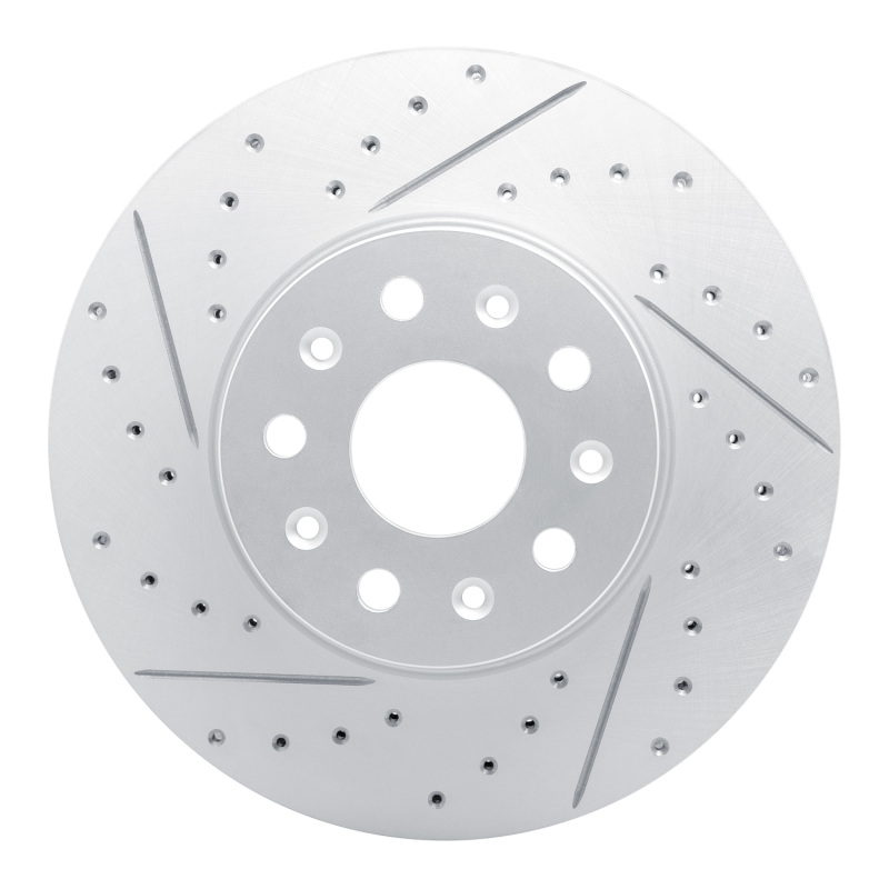 Cadillac Ct5 Brake Rotor (1) - Front Left - DFC - Drilled & Slotted Geoperformance - `16-`25