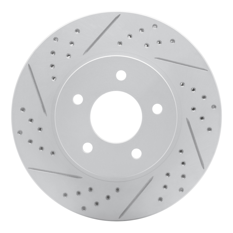 Chevrolet Equinox Brake Rotor (1) - Front Left - DFC - Drilled & Slotted Geoperformance - `02-`07