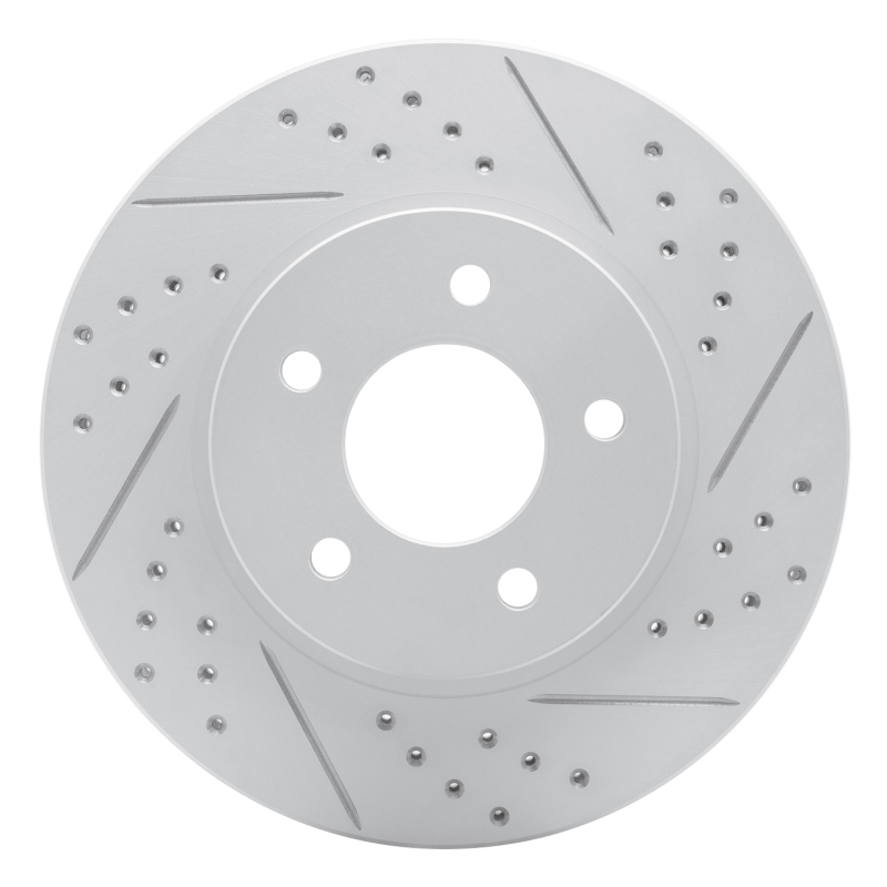 Chevrolet Equinox Brake Rotor (1) - Front Right - DFC - Drilled & Slotted Geoperformance - `02-`07