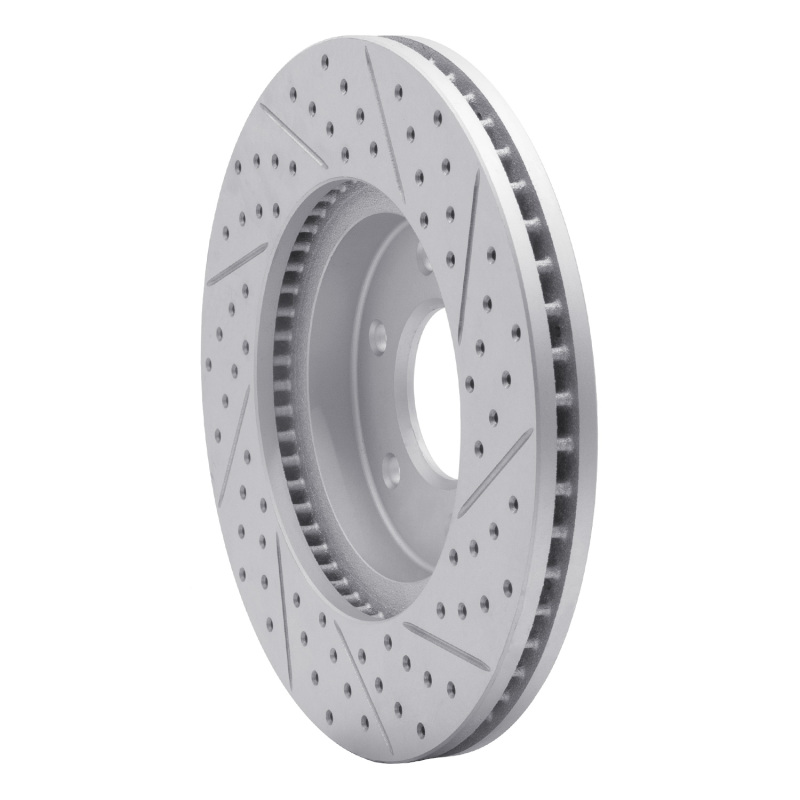 Chevrolet Trailblazer Brake Rotor (1) - Front Left - DFC - Drilled & Slotted Geoperformance - `06-`09